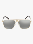 [At India] VERSACE Light Gray Mirror Silver Rectangular Men's Sunglasses