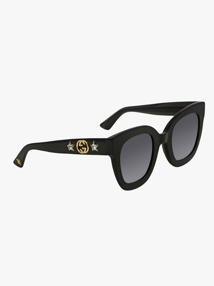 [AT India] GUCCI Grey Butterfly Ladies Sunglasses GG0208S 001 49