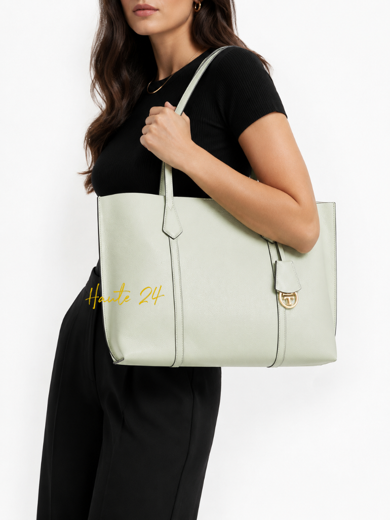 [AT DELHI] TORY BURCH Perry Medium Tote - Meadow Mist