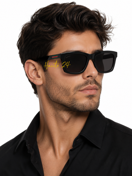[At India] Gucci Grey Square Men's Sunglasses