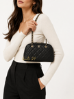 CHANEL Chain Clutch Bag Black