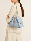 CHANEL 25 Small Handbag Light Blue