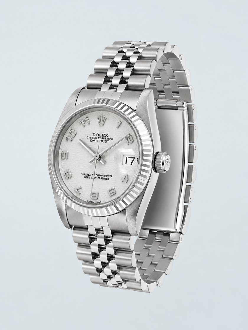 [Store Display] ROLEX Datejust Ivory Computer Unisex Watch 31MM