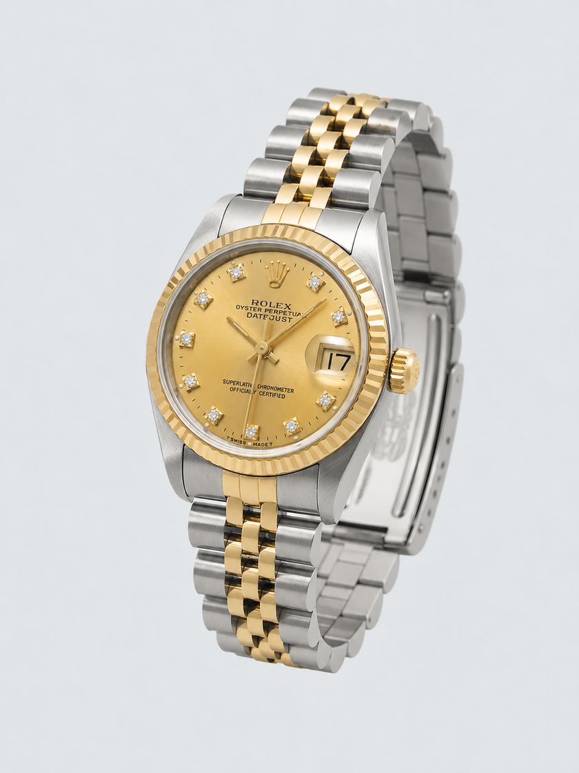 [Store Display] ROLEX Datejust Champagne/Diamond Unisex Watch 31MM