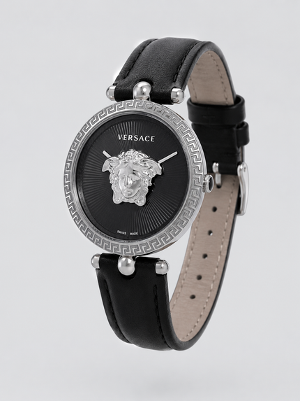 VERSACE Palazzo Empire Quartz Black Dial Ladies Watch VECQ01020 34mm