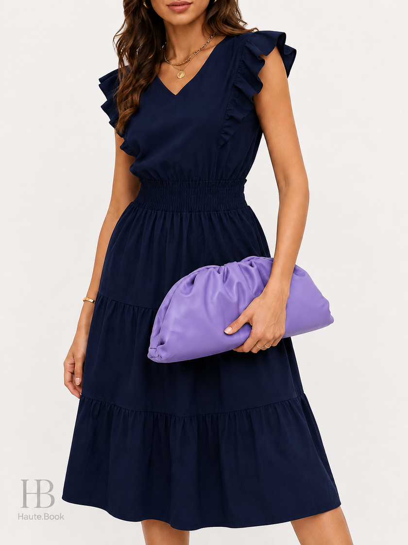 BOTTEGA VENETA Pouch Clutch Bag -  Purple