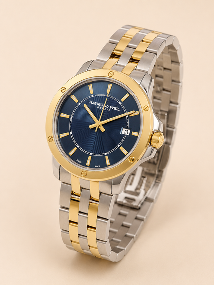 Raymond Weil  Tango Blue Dial Two-tone Men's Watch