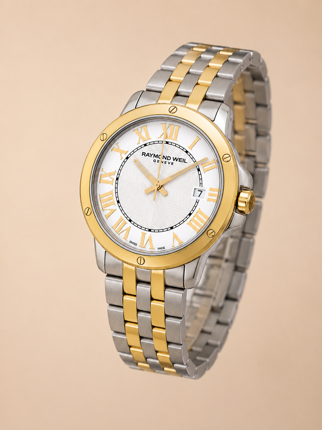 Raymond Weil  Tango White Dial Two-tone Men's Watch