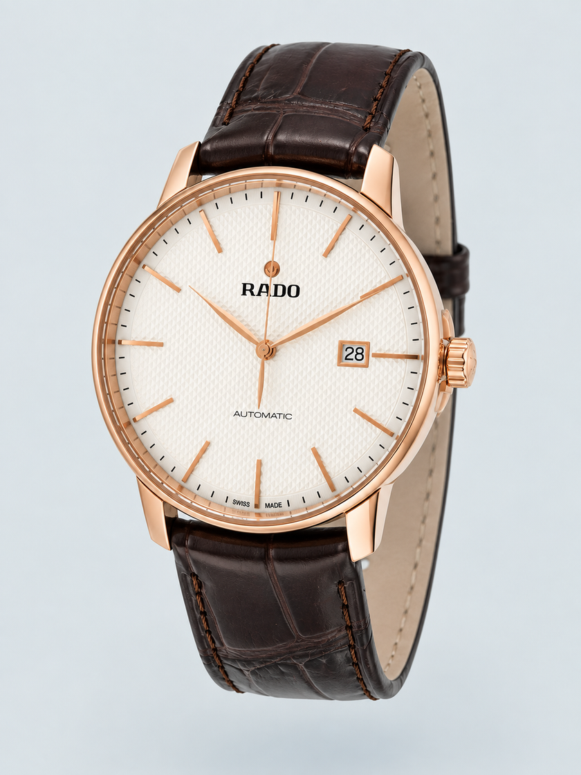 RADO Coupole Classic XL White Dial Automatic Men's Watch 41MM