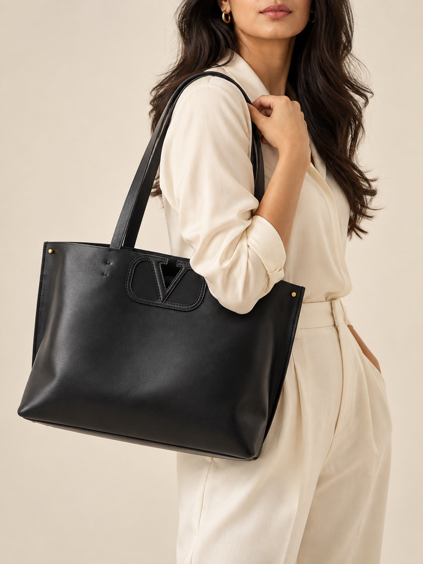 VALENTINO V Logo Fillme Tote Handbag
