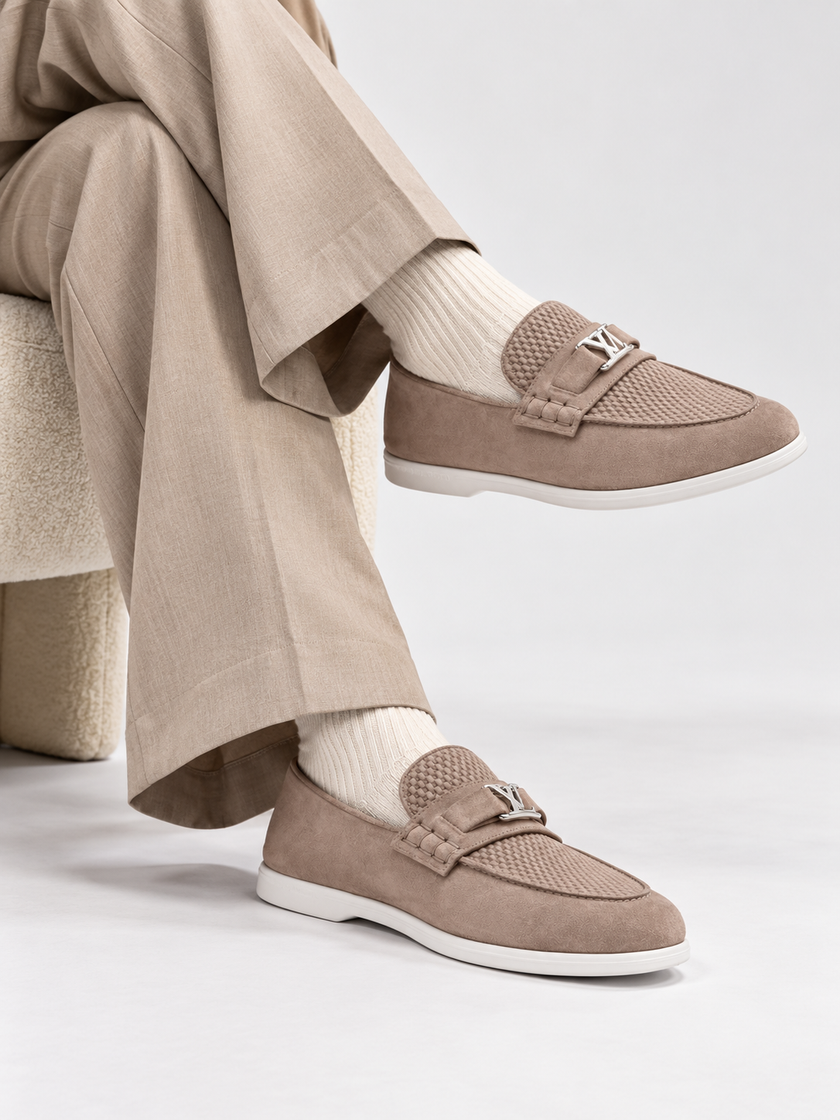 LOUIS VUITTON Mocassin Estate - Taupe