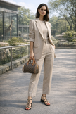 [At India] CELINE Small Boston In Triomphe Canvas And Calfskin