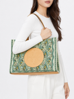 TORY BURCH Small Ella Printed Tote - Blue Dream Paisley