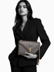 SAINT LAURENT Chevron Shoulder Bag