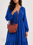 POLENE Cyme Tote Nano Terracotta Grained Edition