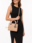 DIOR Cannage Lady Dior Medium Top Handle Bag