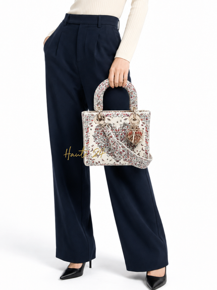 DIOR Lady Dior Small Top Handle Bag