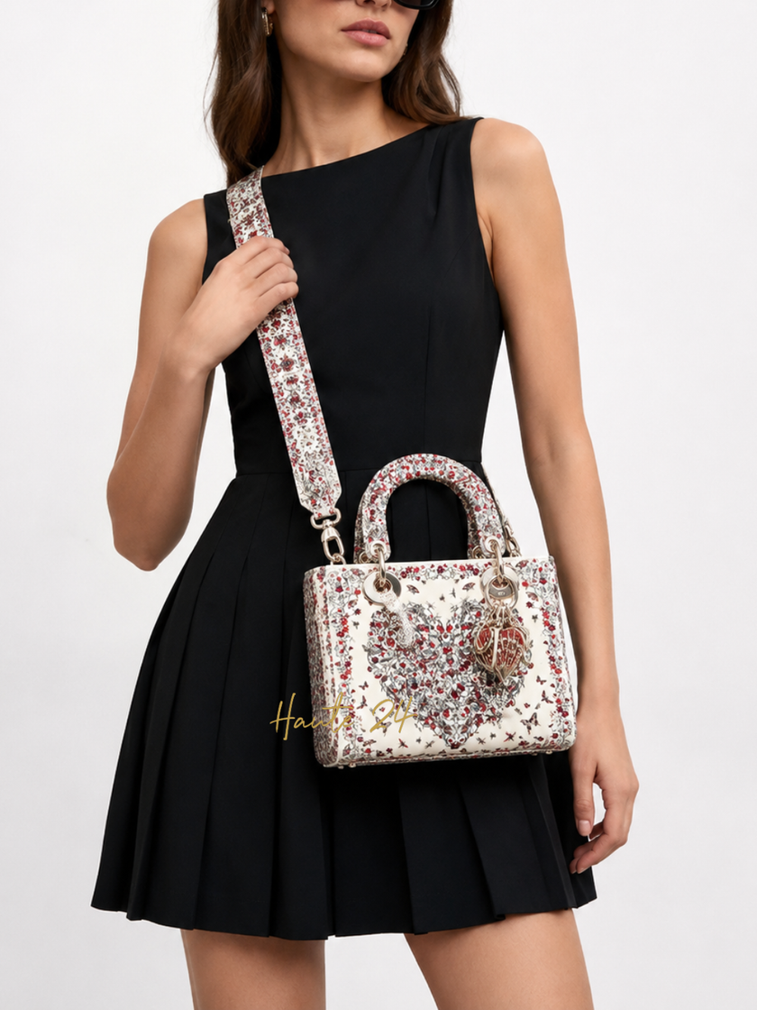 DIOR Lady Dior Small Top Handle Bag