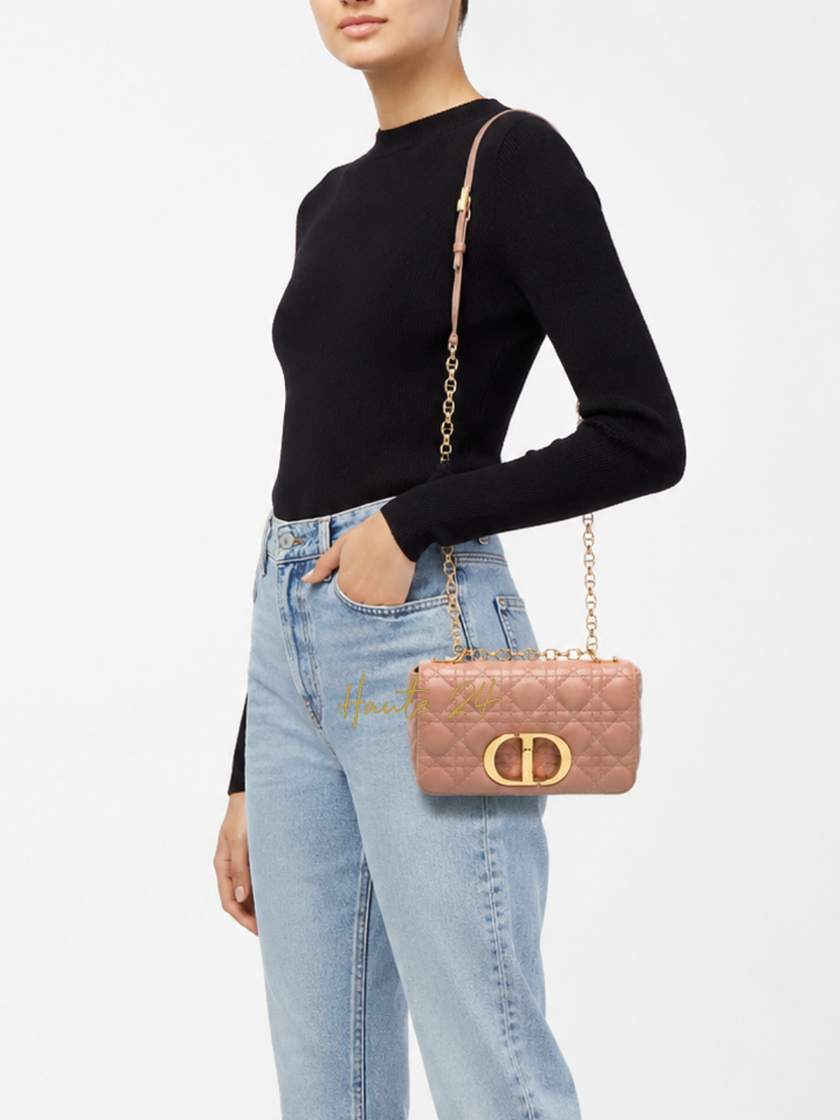 DIOR Cannage Caro Small Crossbody Bag