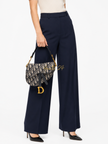 DIOR Oblique Jacquard Oblique Saddle Mini Top Handle Bag