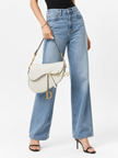 DIOR Leather Saddle Shoulder Bag