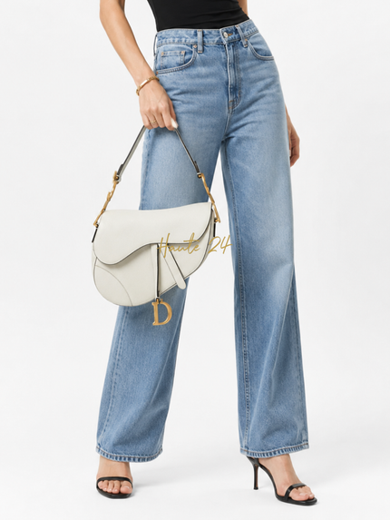 DIOR Leather Saddle Shoulder Bag