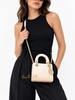 DIOR Lady Dior Mini Bag - White Pink