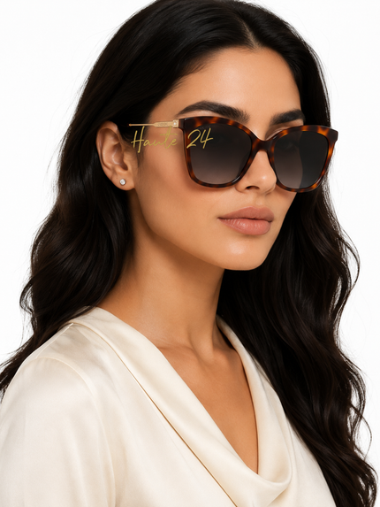 [At India]  JIMMY CHOO Brown Gradient Butterfly Ladies Sunglasses