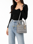 DIOR Cannage Lady Dior Medium Top Handle Bag