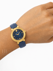 VERSACE Daphnis Quartz Blue Dial Ladies Watch