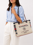 CHANEL Deauville Beige/Multicolor