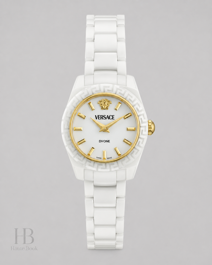 VERSACE DV One Mini Quartz White Dial Ladies Watch