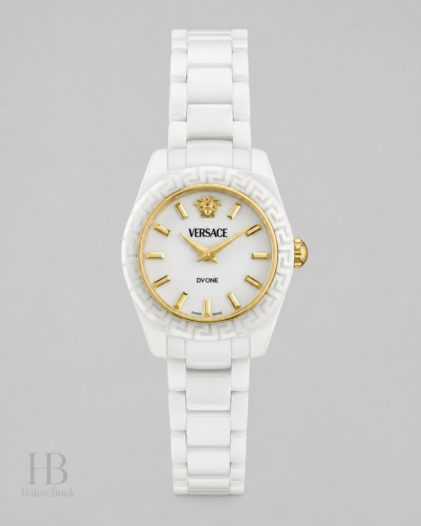 VERSACE DV One Mini Quartz White Dial Ladies Watch