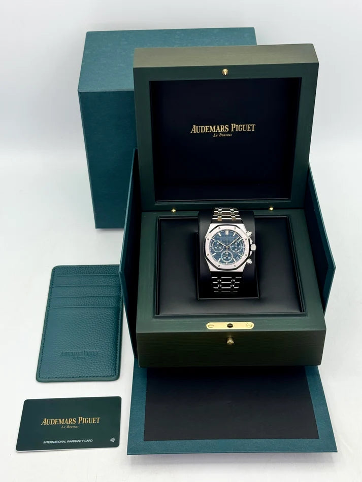 Audemars Piguet Royal Oak Chronograph 26240ST.OO.1320ST.05 Stainless Steel Grande Tapisserie Blue Dial 41mm