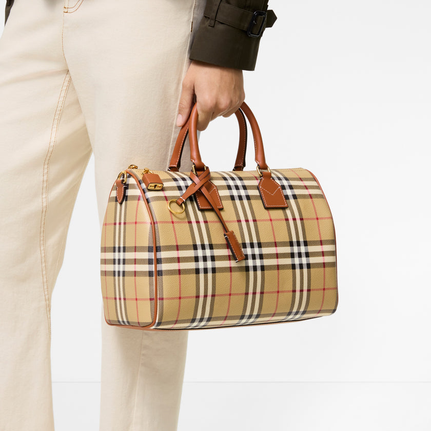 BURBERRY Medium Check Bowling Bag