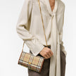 BURBERRY Check Chain Strap Wallet
