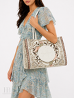 TORY BURCH Ella Printed Tote - Pink Cockatoo