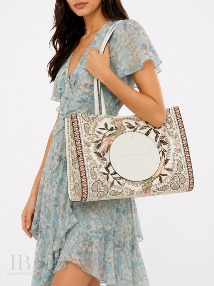TORY BURCH Ella Printed Tote - Pink Cockatoo