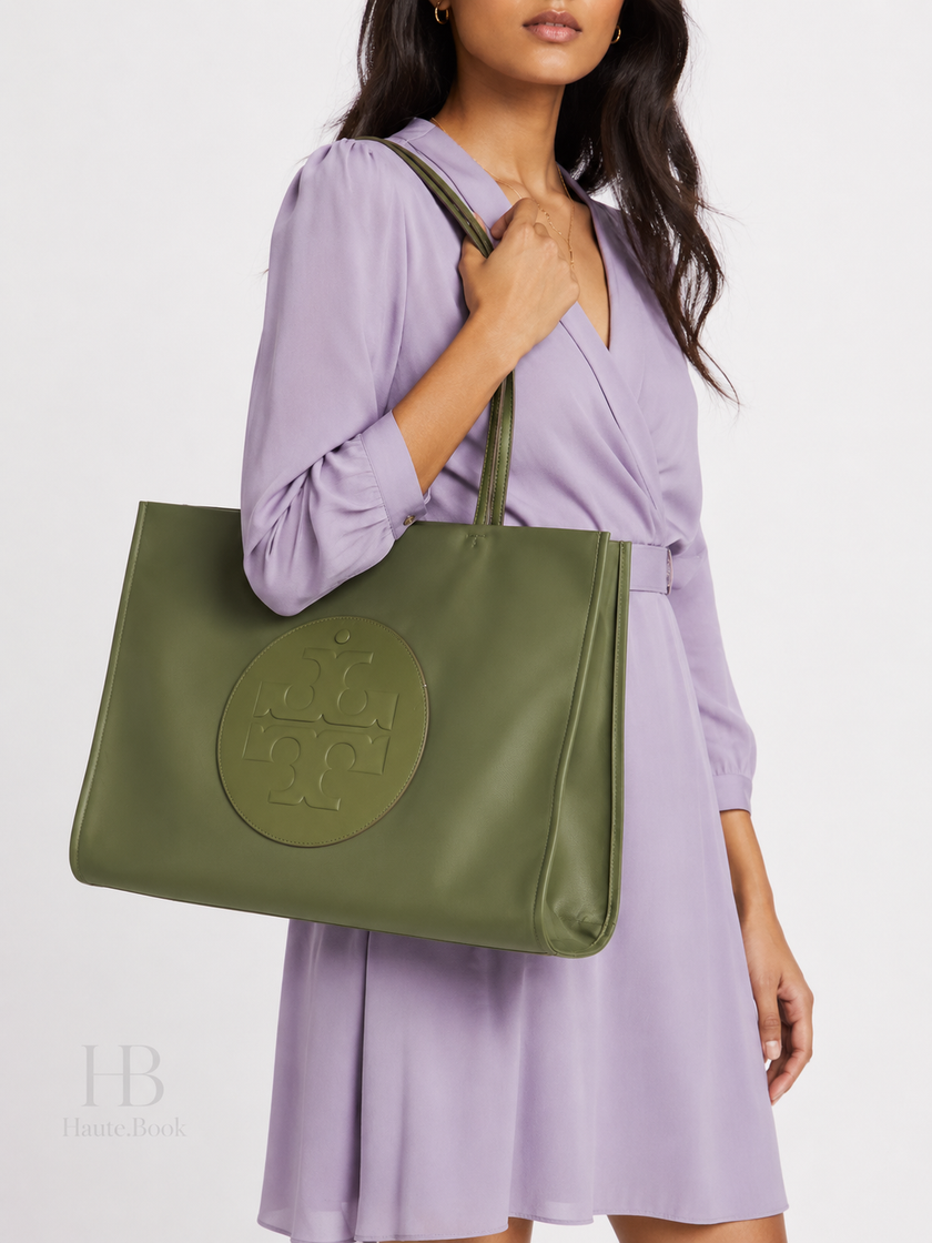[ARRIVING  IN INDIA] TORY BURCH Ella Tote - Olive Green
