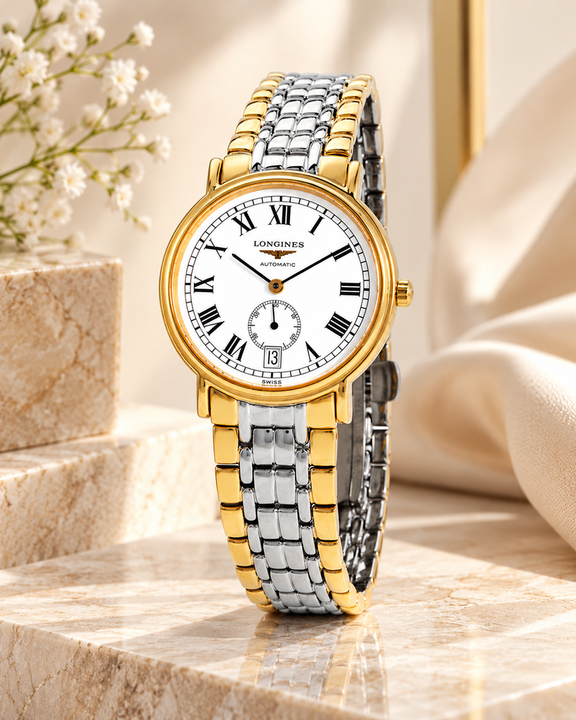 LONGINES Presence Automatic White Dial Men's Watch