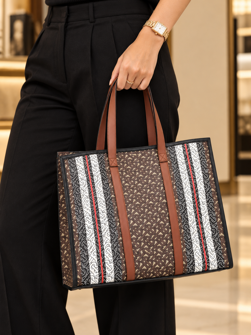 BURBERRY TBMonogram Tote Bag