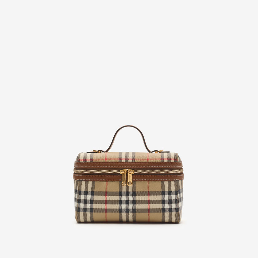 BURBERRY Check Vanity Bag