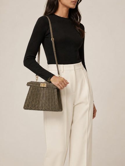 FENDI Leather Peekaboo Small