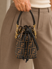 FENDI Mon Tresor Mini leather handbag/shoulder bag