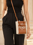FENDI Sunshine Shopper Brown/Ivory