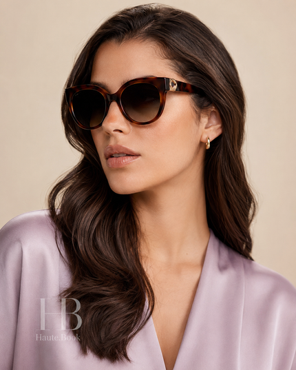 FERRAGAMO Salvatore Green Cat Eye Ladies Sunglasses SF1031S 214 53