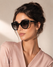 FERRAGAMO  Salvatore Grey Cat Eye Ladies Sunglasses SF1031S 001 53