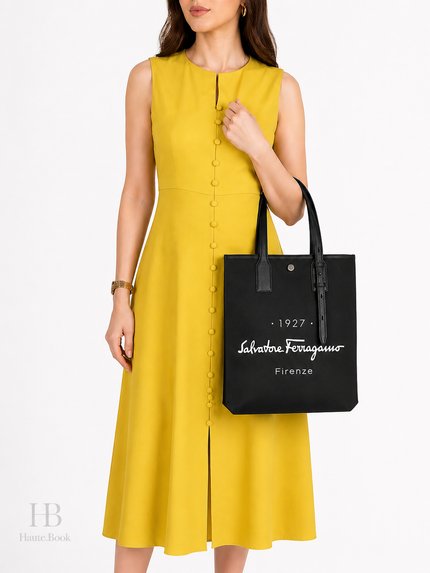 FERRAGAMO Tote Bag Black