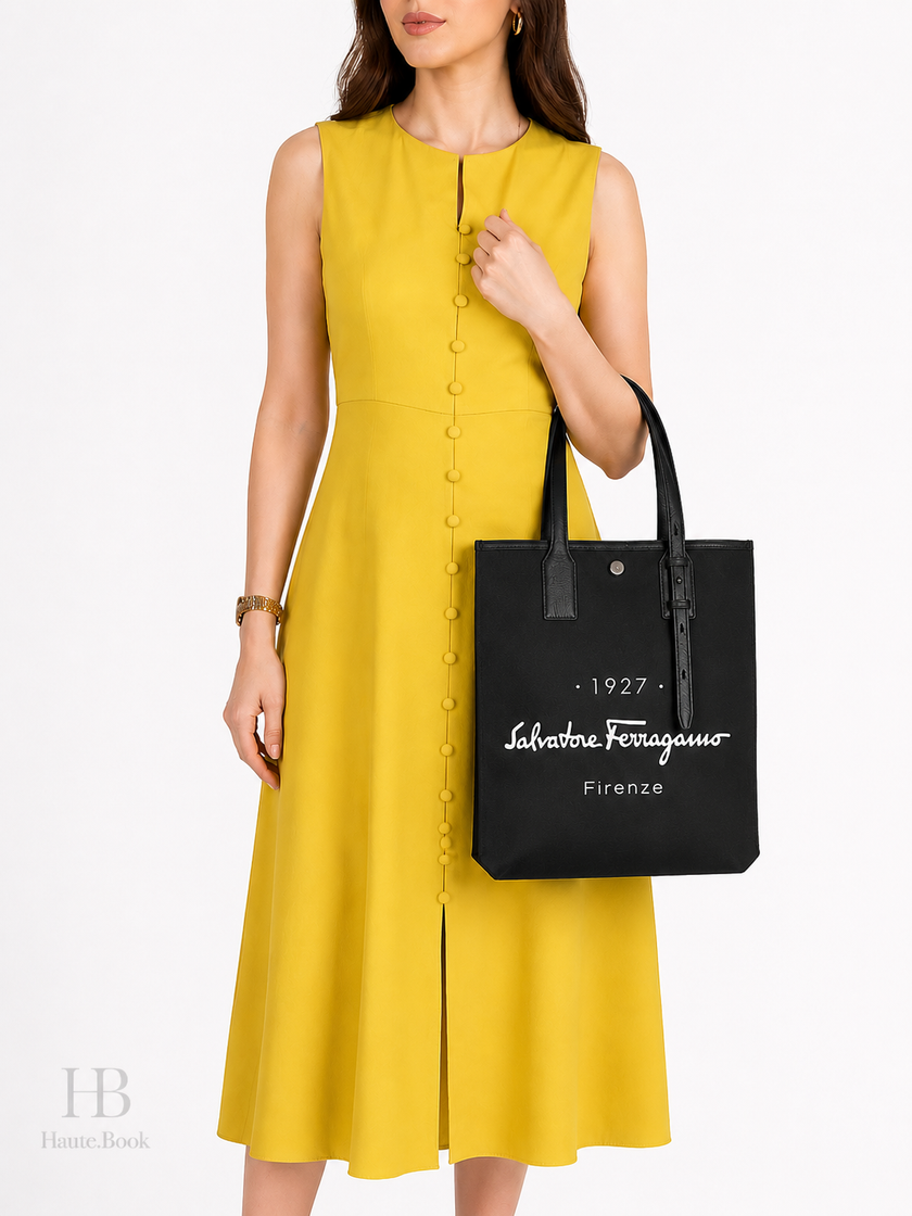FERRAGAMO Tote Bag Black