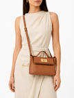 HERMES Vingt Quatre Mini Gold Brown